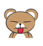 round round brown bear（個別スタンプ：37）
