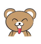 round round brown bear（個別スタンプ：39）
