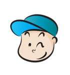 blue cap boy（個別スタンプ：18）