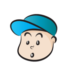 blue cap boy（個別スタンプ：24）