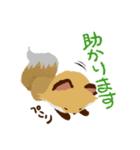 褒めるッス！おきちゅねキツネ（個別スタンプ：18）