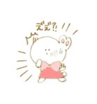 うさぎの女の子 ぽっぽちゃん（個別スタンプ：3）