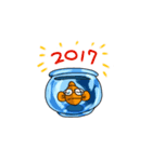 Blue Grandpa (X'mas ＆ New Year)（個別スタンプ：8）