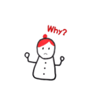 雪だるまの女の子（個別スタンプ：3）