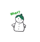 雪だるまの女の子（個別スタンプ：4）