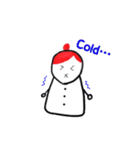 雪だるまの女の子（個別スタンプ：5）