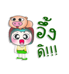 ...Mr. Kosuke... Love pig..^^_（個別スタンプ：8）