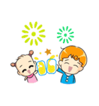 QBaby and Maggie（個別スタンプ：8）