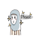 バラのヒジャブの生活（個別スタンプ：3）