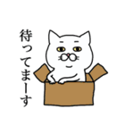 白ねこエブリディ 改（個別スタンプ：6）