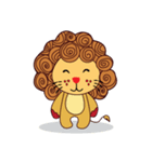 Cute and Active Lion（個別スタンプ：1）