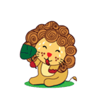 Cute and Active Lion（個別スタンプ：5）