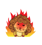 Cute and Active Lion（個別スタンプ：7）