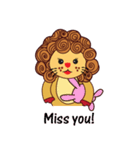 Cute and Active Lion（個別スタンプ：11）