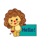 Cute and Active Lion（個別スタンプ：12）