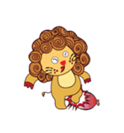 Cute and Active Lion（個別スタンプ：16）