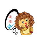 Cute and Active Lion（個別スタンプ：17）