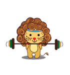 Cute and Active Lion（個別スタンプ：23）