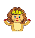 Cute and Active Lion（個別スタンプ：27）