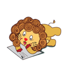 Cute and Active Lion（個別スタンプ：29）