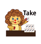 Cute and Active Lion（個別スタンプ：33）