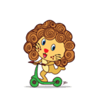 Cute and Active Lion（個別スタンプ：39）