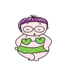 A Girl Wearing Eyeglasses（個別スタンプ：24）