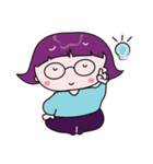 A Girl Wearing Eyeglasses（個別スタンプ：25）