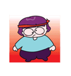 A Girl Wearing Eyeglasses（個別スタンプ：40）