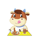 A Little Cute Cow（個別スタンプ：17）