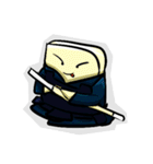 Lazy Kendo Tofu（個別スタンプ：34）