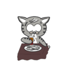 Mr Grey Little Cat（個別スタンプ：3）