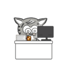 Mr Grey Little Cat（個別スタンプ：4）