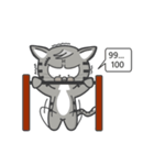 Mr Grey Little Cat（個別スタンプ：5）