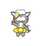 Mr Grey Little Cat（個別スタンプ：6）