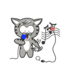 Mr Grey Little Cat（個別スタンプ：9）