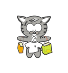 Mr Grey Little Cat（個別スタンプ：10）