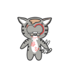 Mr Grey Little Cat（個別スタンプ：12）