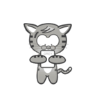 Mr Grey Little Cat（個別スタンプ：15）
