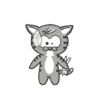 Mr Grey Little Cat（個別スタンプ：17）