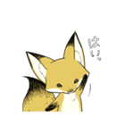 しっぽキツネときどきシマエナガ（個別スタンプ：3）