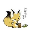しっぽキツネときどきシマエナガ（個別スタンプ：6）