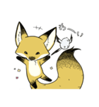 しっぽキツネときどきシマエナガ（個別スタンプ：15）