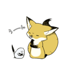 しっぽキツネときどきシマエナガ（個別スタンプ：36）