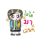 Hello my name is Somkid.（個別スタンプ：3）