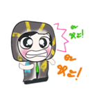 Hello my name is Somkid.（個別スタンプ：8）