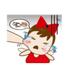 Naughty Gaigai sister (living diction)（個別スタンプ：26）