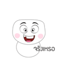 Cute Face polygon（個別スタンプ：21）