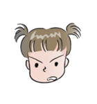 cute little girl with hair tied（個別スタンプ：12）