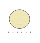 シンプルな顔文字スタンプたち（個別スタンプ：8）